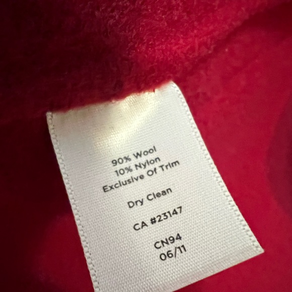 Talbots red wool jacket blazer size 8 - Picture 3 of 7